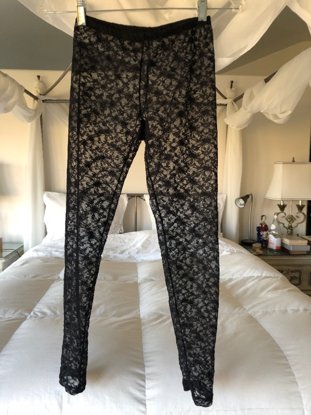Lace Leggings, Dance Hosiery Flower-Pattern Size 1